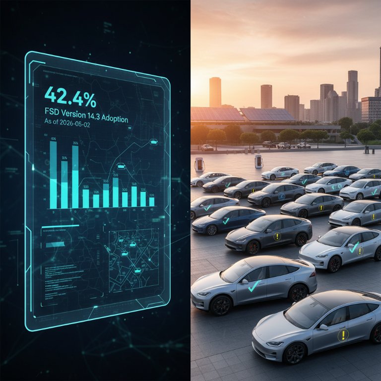 Tesla's FSD 14.3 Sees Explosive Early Adoption: Is Autonomy's Tipping Point Nigh?