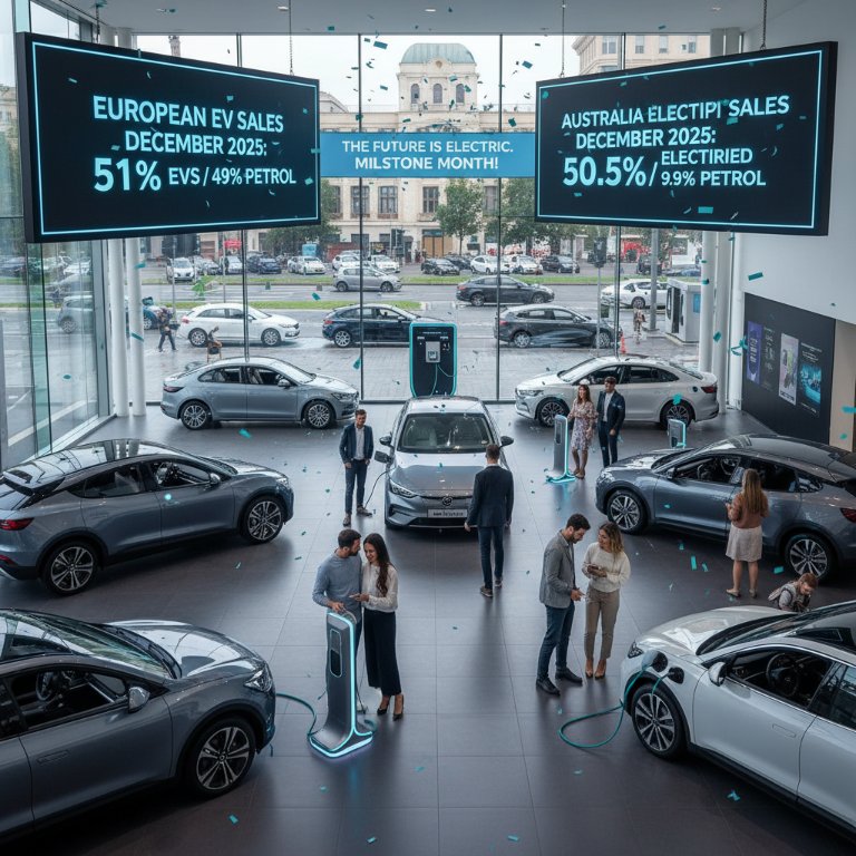 Historic EV Triumph: Europe Embraces Battery-Electric, Australia Electrifies in Landmark Sales Month