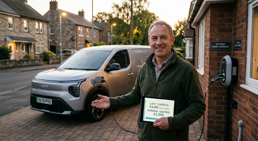 The £5 Full Charge: How One UK EV Veteran is Saving £2,500 a Year with the Disruptive Kia PV5