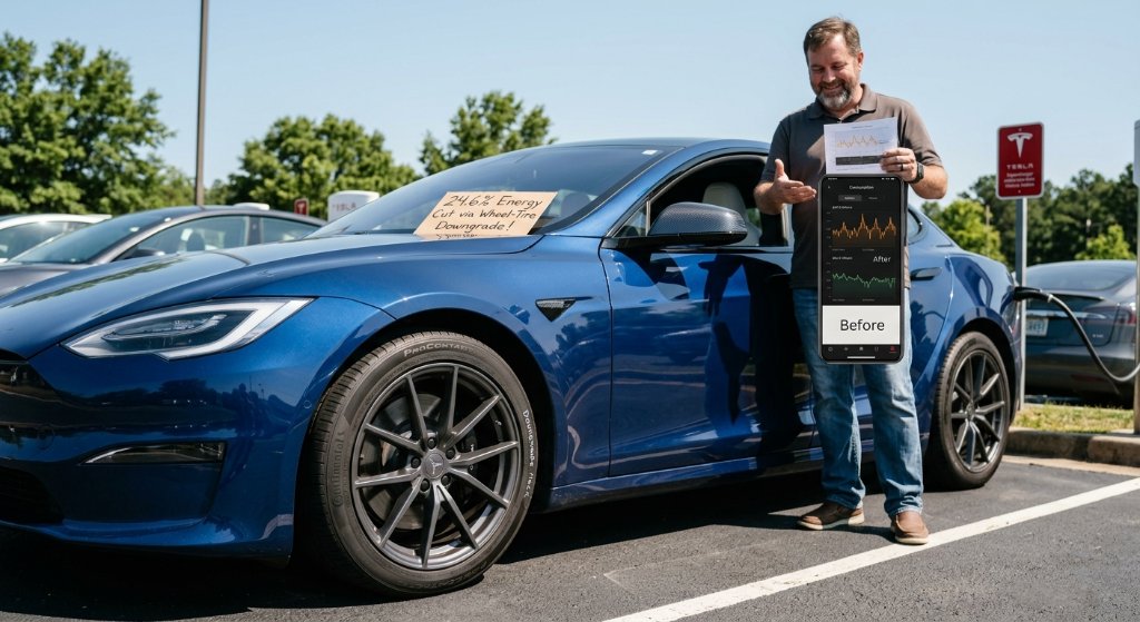 The Ultimate Range Hack: How a Simple Wheel Swap Unlocked 25% More Efficiency for the Tesla Model S Plaid
