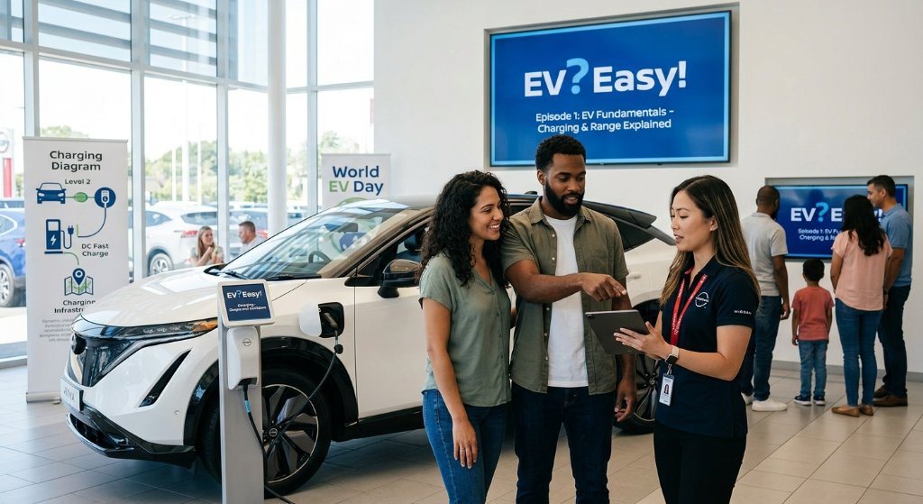 Nissan's 'EV? Easy!' Campaign Aims to Rebuild Buyer Trust and Fight the Chasm of EV Skepticism