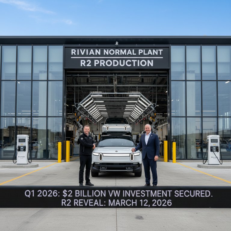 Rivian Unleashes Mass-Market Offensive with R2 Reveal, Bolstered by Profitability and Volkswagen's Billions