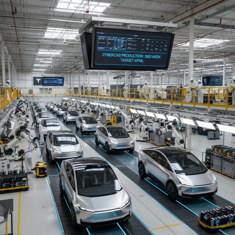 Tesla's Cybercab Production Surge at Giga Texas Signals Imminent Robotaxi Revolution
