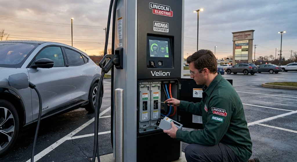 Lincoln Electric Strikes Gold: Velion Becomes the First EV Charger to Secure NEMA's Coveted 'Make It American' Certification
