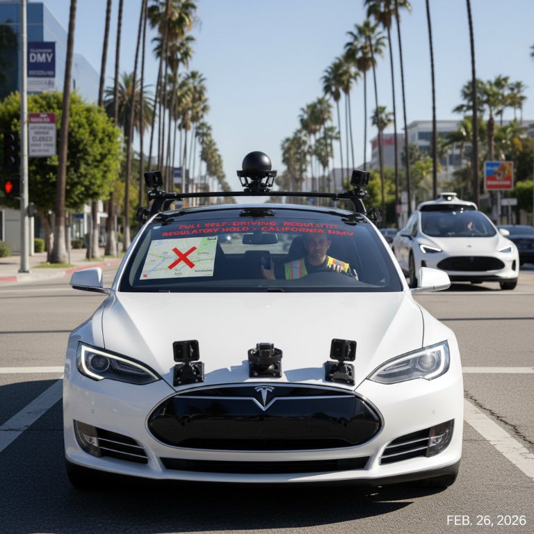 Tesla's California Robotaxi Ambitions Grind to a Halt: Zero Autonomous Miles Logged in 2025