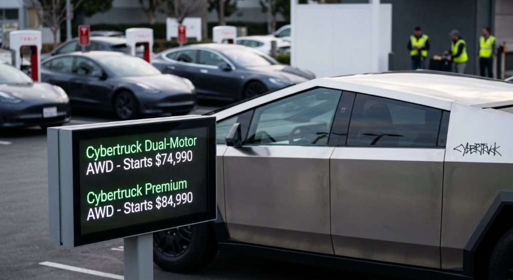 Tesla’s Counterintuitive Gamble: Cybertruck Prices Jump $5,000 as Sales Slide