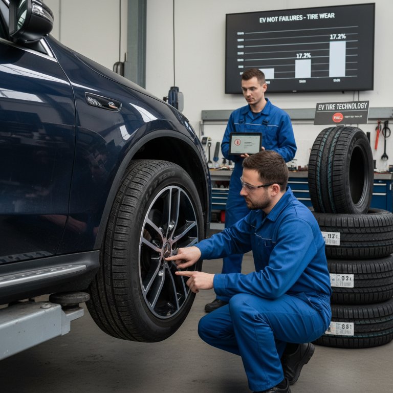 The Unseen Cost of Instant Torque: Heavy EVs Flunk First MOTs on Tires