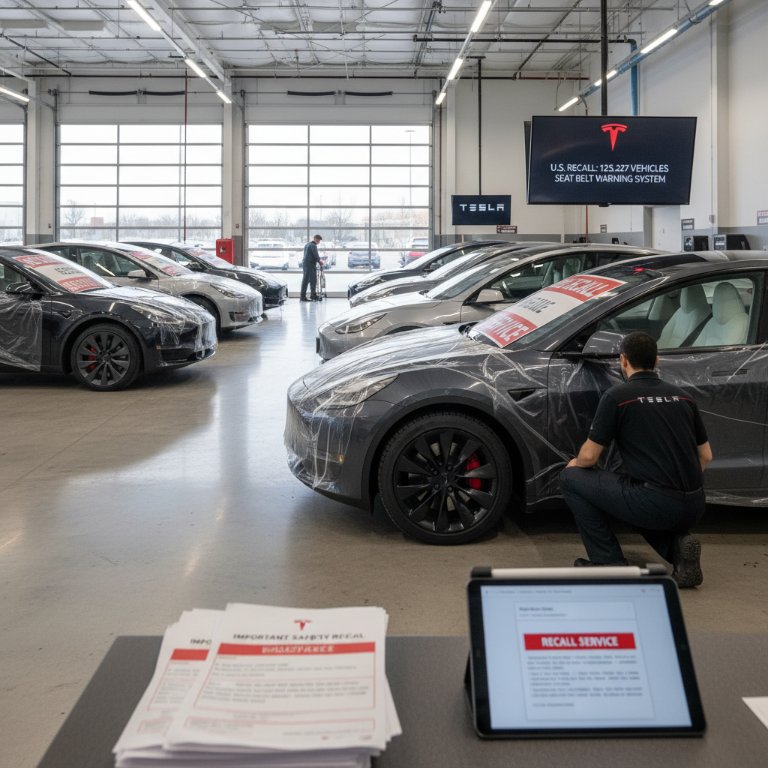 Tesla's Latest Safety Setback: Over 125,000 EVs Recalled for Critical Seat Belt Warning Glitch