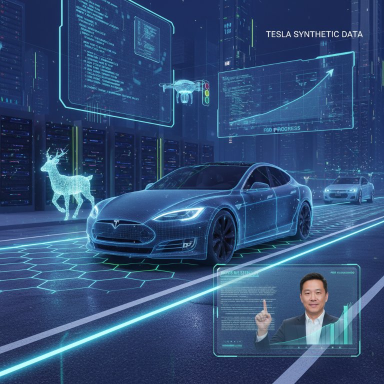 Beyond the Road: Tesla's Synthetic Data Engine Accelerates FSD Mastery