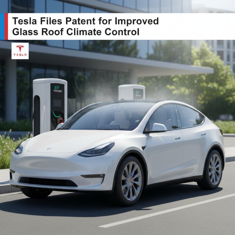 Tesla's Groundbreaking Glass Roof Patent: A Cooler, More Efficient Future for EVs
