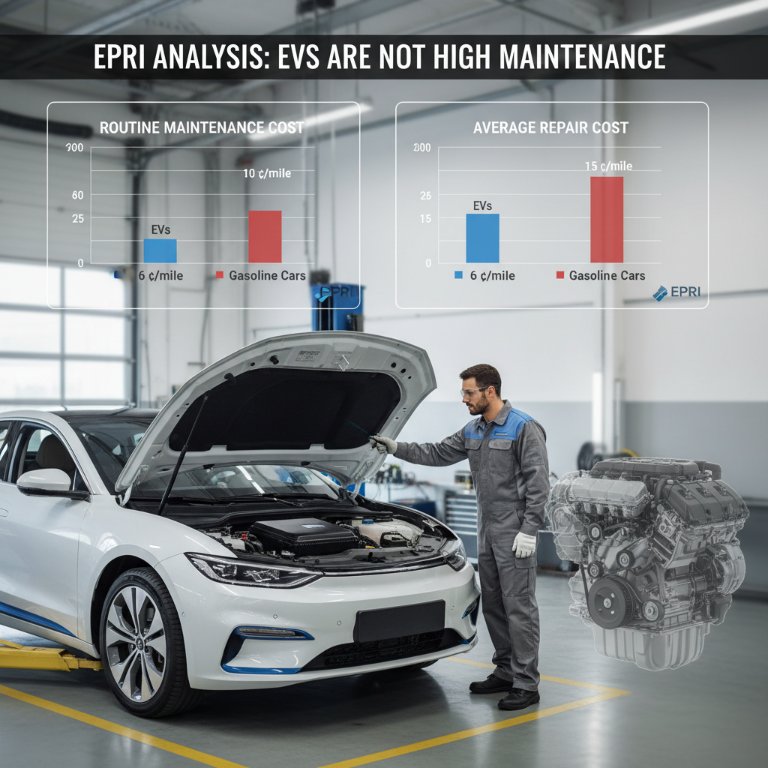 EPRI Debunks Major EV Myth: Electric Vehicles Prove Significantly Cheaper to Maintain Than Gasoline Cars
