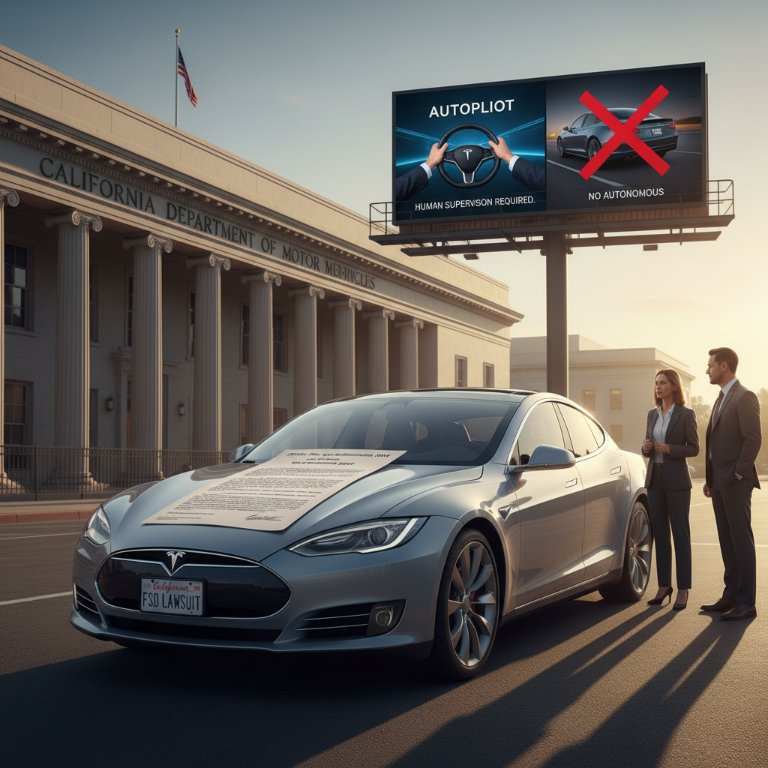 Legal Showdown: Tesla Sues California DMV Over 'Full Self-Driving' Ad Ruling