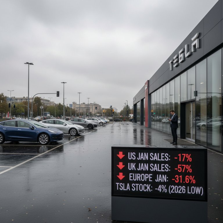 Tesla's Rocky Start to 2026: Global Sales Slump Ignites Market Concerns