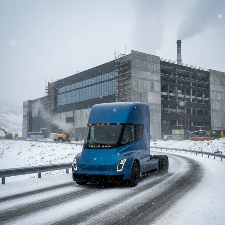 Tesla Semi Shifts into High Gear: Factory Nears Completion, 2026 Volume Production Looms
