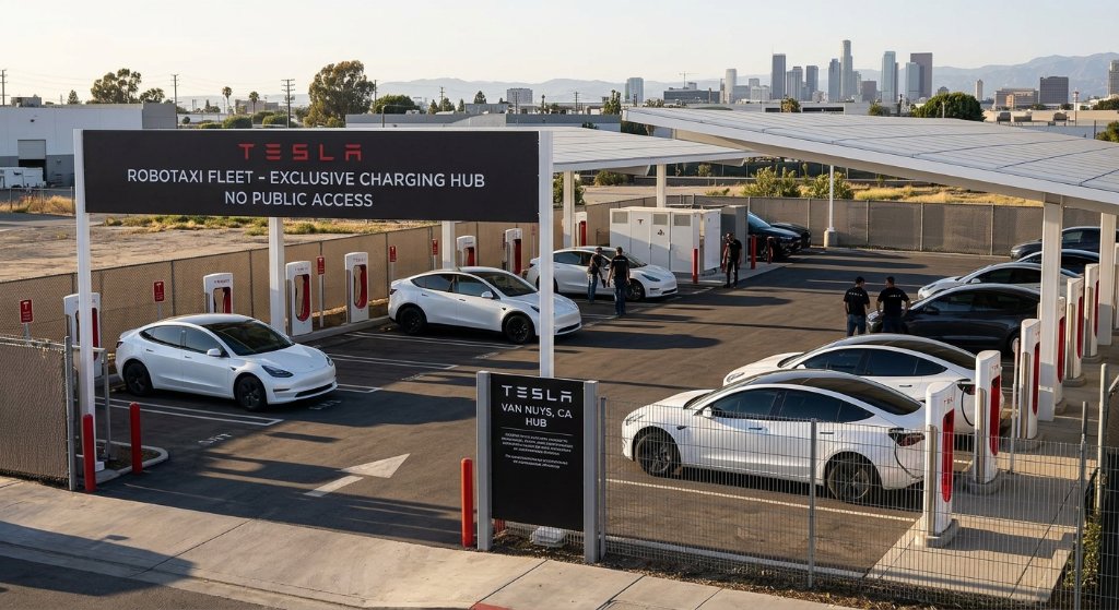 Tesla Pivots From Open Supercharging to Build Walled-Garden 'Robotaxi Hubs'