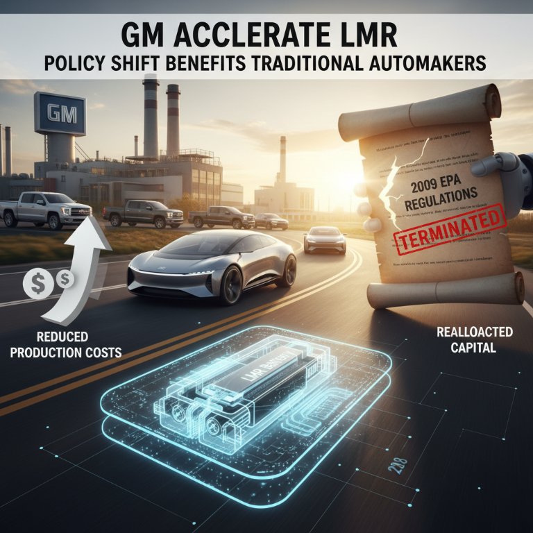 GM's LMR Battery Gamble Takes Center Stage Amidst Sweeping Climate Deregulation