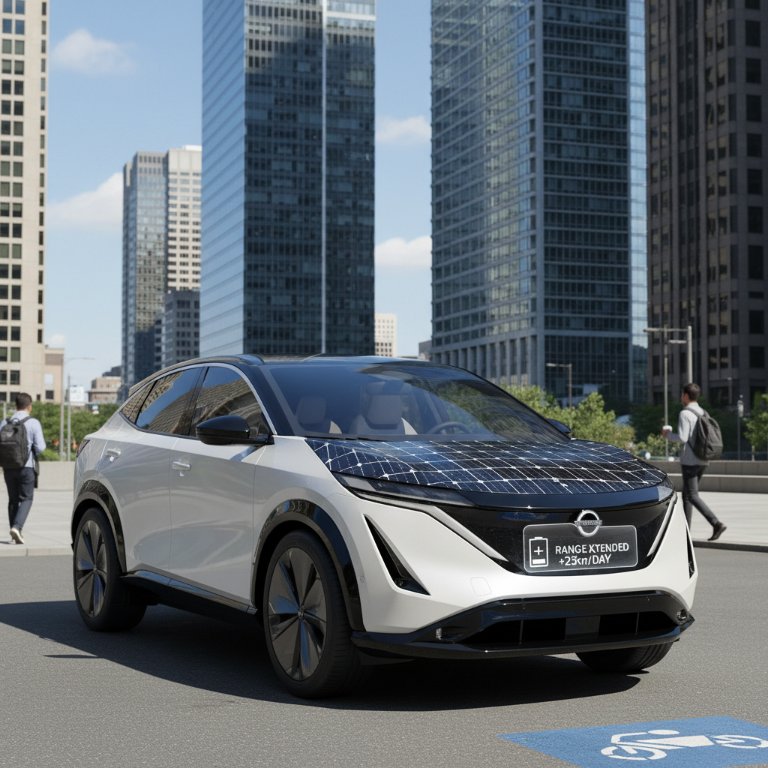 Nissan's Solar Ariya Concept Unveils a 'Life Hack' for Extended EV Autonomy