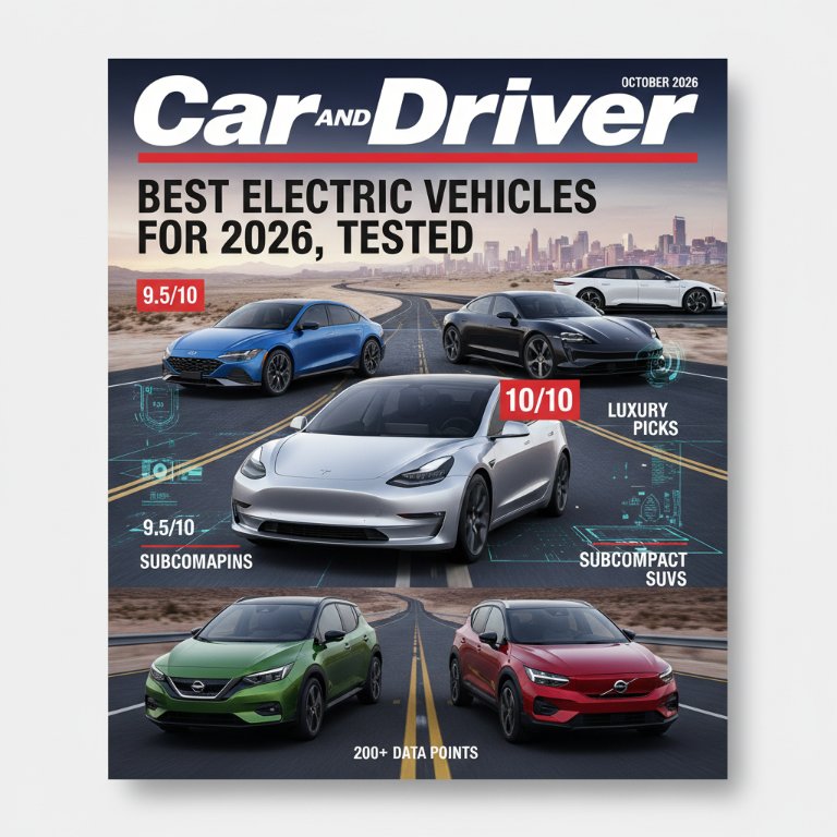 Tesla Model 3 Dominance Continues as Car and Driver Unveils Definitive 2026 EV Rankings