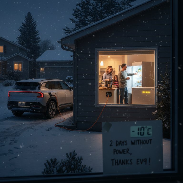 Kia EV9 Owner Transforms Outage Nightmare into V2L Triumph, Redefining EV Utility