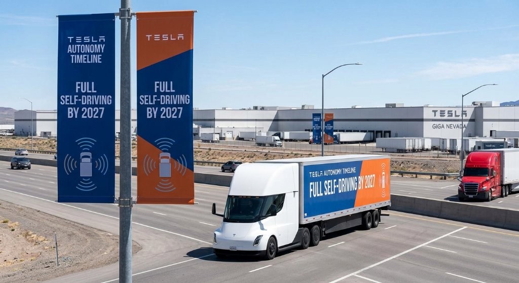 Tesla Semi Slated for Autonomous Flight: Musk Targets FSD Launch by Early 2027 to Tackle Driver Shortages