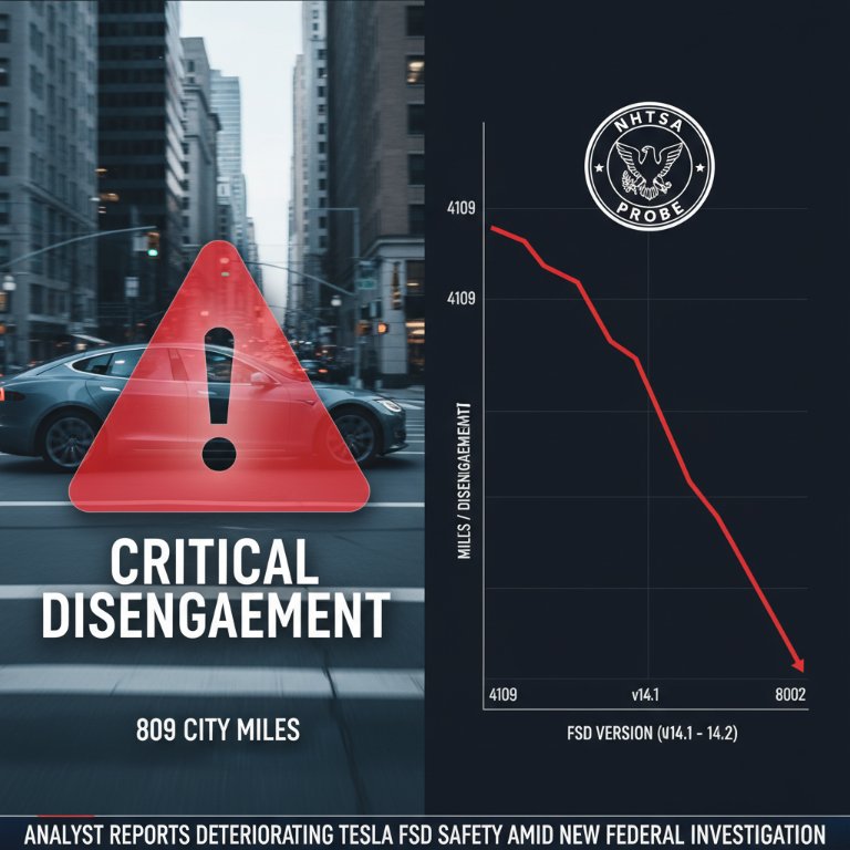 Tesla's FSD Safety Metrics Plummet as Regulatory Scrutiny Intensifies: A Troubling Downturn in the Race for Autonomy
