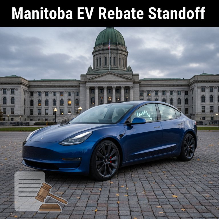 Tesla Launches Legal Battle Against Manitoba Over EV Rebate Suspension, Escalating Trade Tensions