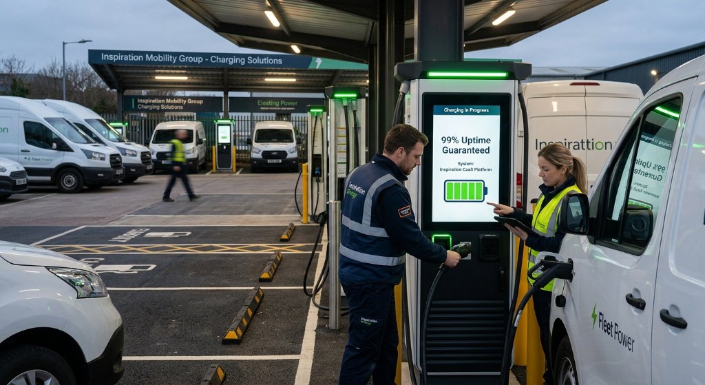 Inspiration Mobility Acquires Electrada's Key Assets, Solves Commercial Fleets' Biggest Headache: Charging Uptime