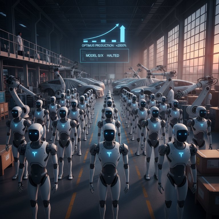 Tesla's Audacious Gambit: Model S/X Axed as Optimus Becomes the New North Star