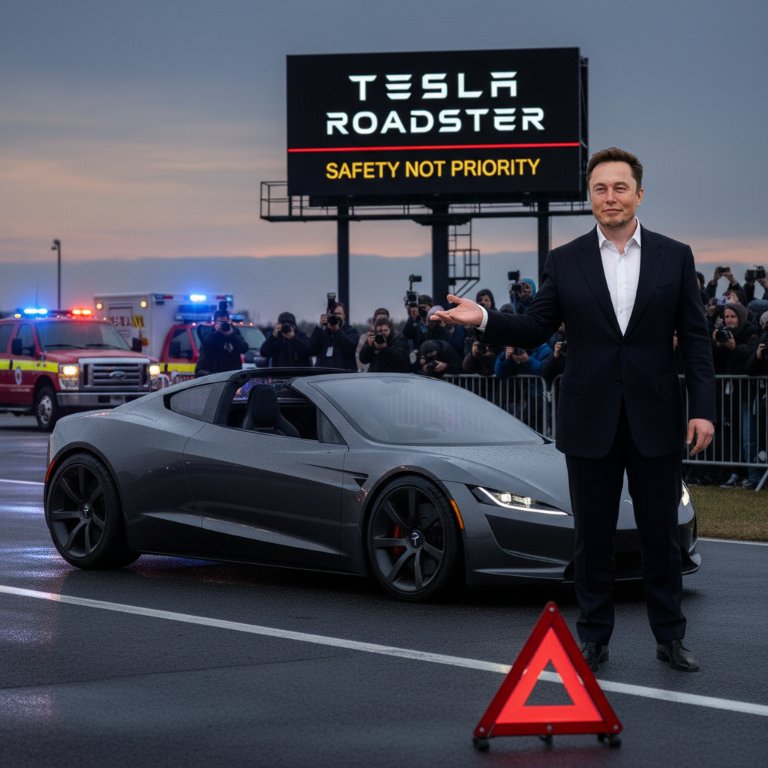 Tesla's Roadster: Speed Over Safety? Musk's Controversial Stance Ignites Debate Amid Regulatory Probes