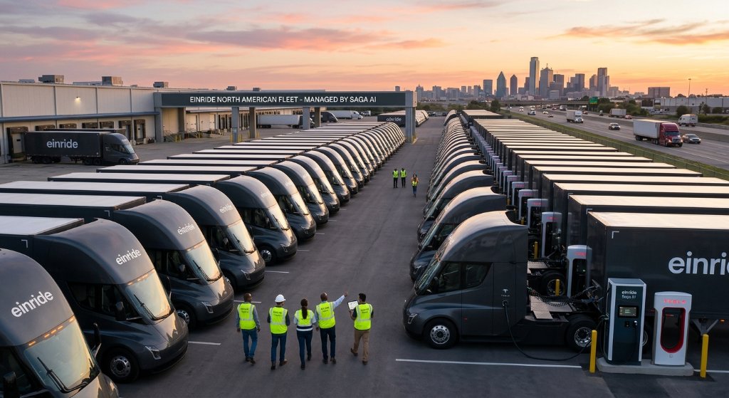 Tesla Semi Secures Historic 500-Truck Order From Einride to Power Amazon’s Electric Logistics