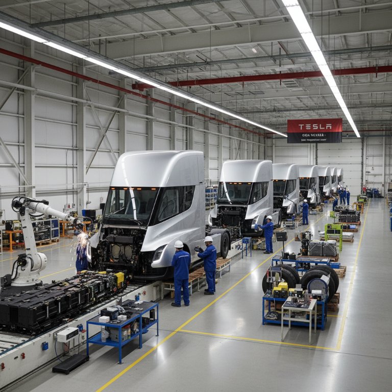 Tesla Semi Rolls Off Nevada Line, Signifying a Major Shift in Commercial Transport