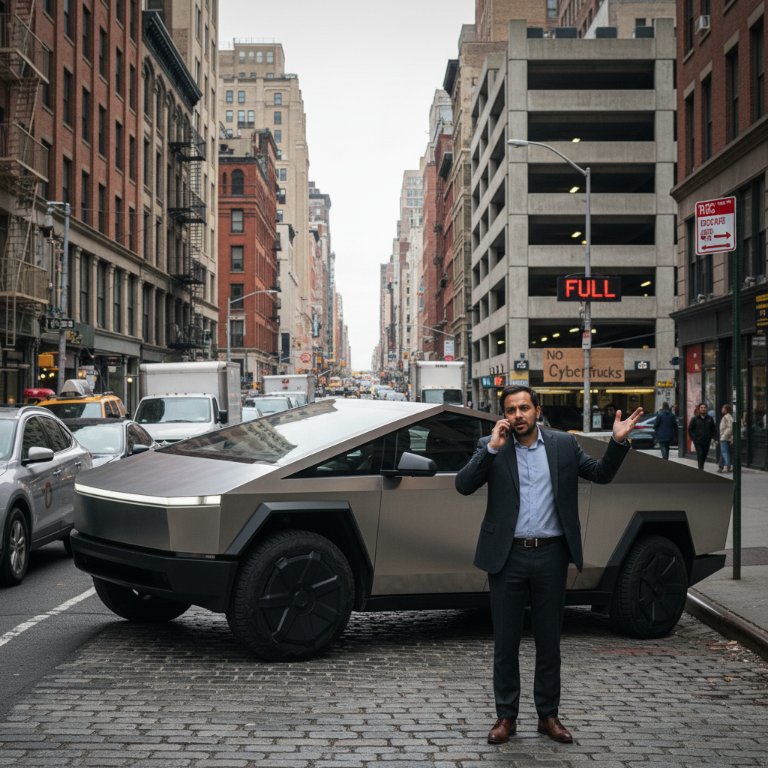 Tesla Cybertruck Hits Urban Wall: 'Unbindable' Insurance and Parking Bans Threaten City Ownership