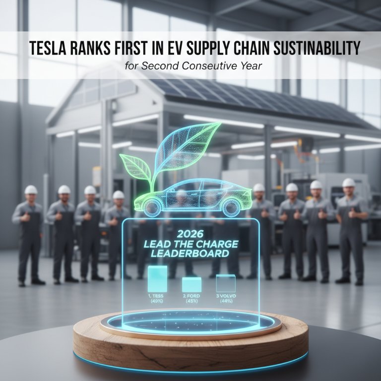 Tesla Extends Dominance: Two Years Atop the EV Supply Chain Sustainability Leaderboard