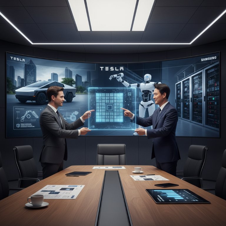 Tesla Unleashes AI Ambitions: Samsung Chip Expansion Signals Major FSD and Optimus Acceleration