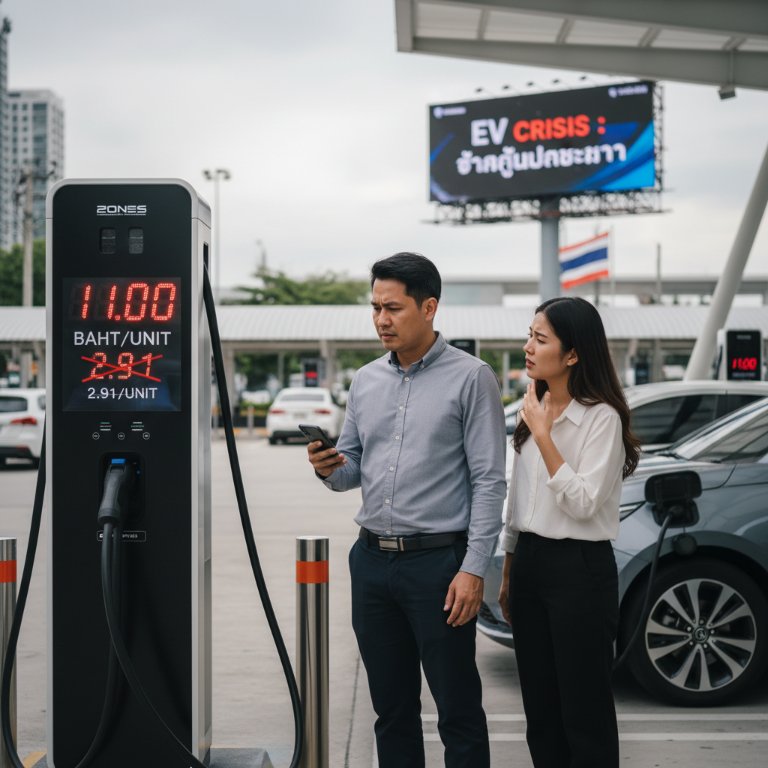 Price Shock Threatens Thailand's EV Future: Charging Hike Erodes Economic Advantage