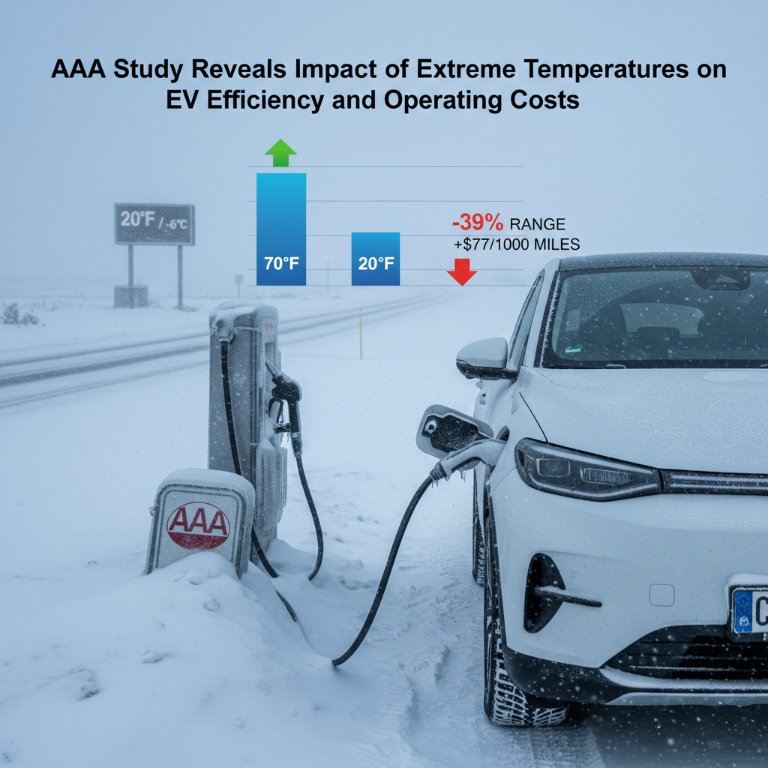 AAA Study: Extreme Temperatures Slash EV Range and Spike Costs, Demanding Smarter Driving and Tech