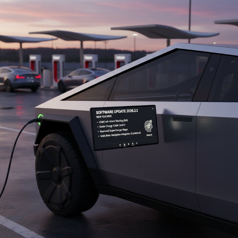 Tesla's 2026.2.3 Update: Safety Enhancements, Cybertruck AI, and a Puzzling Hardware Divide