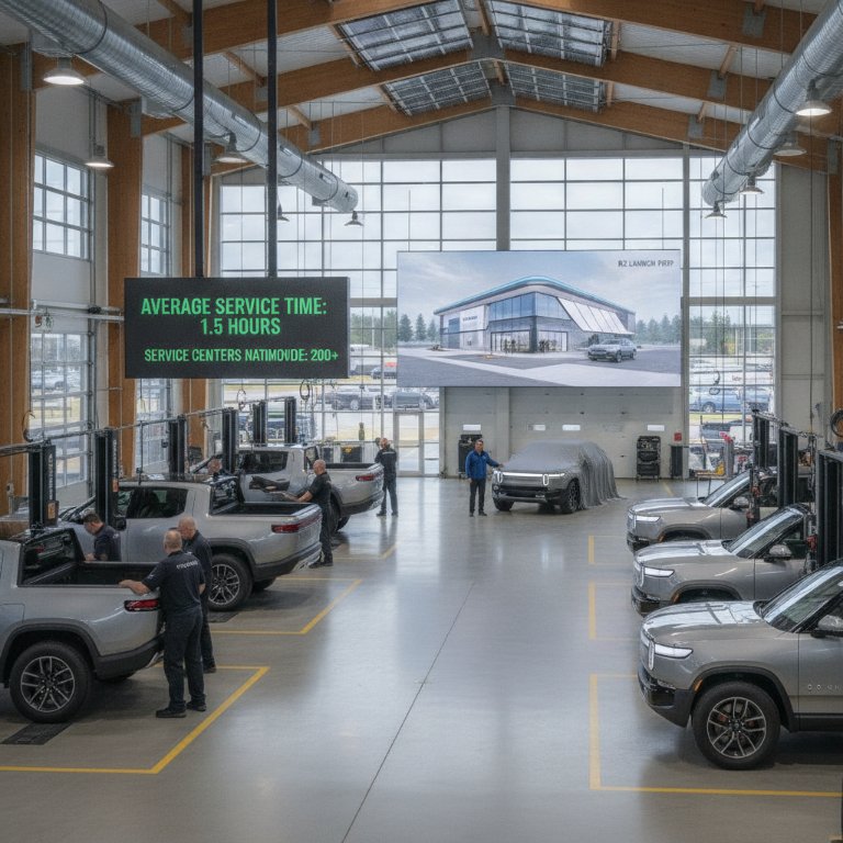 Rivian Shifts Into High Gear: Doubling Down on Service Ahead of Critical R2 Launch