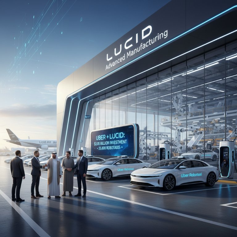 Lucid Accelerates Towards Profitability with US$1 Billion Boost and Massive Uber Robotaxi Order