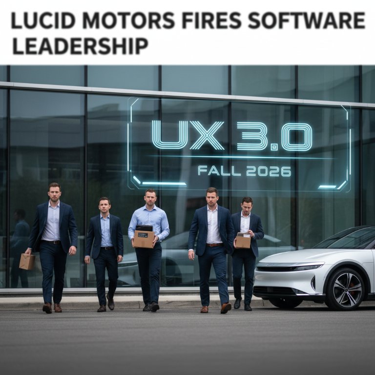 Lucid's Software Reckoning: Leadership Purge Signals UX 3.0 as Make-or-Break for Gravity and Beyond