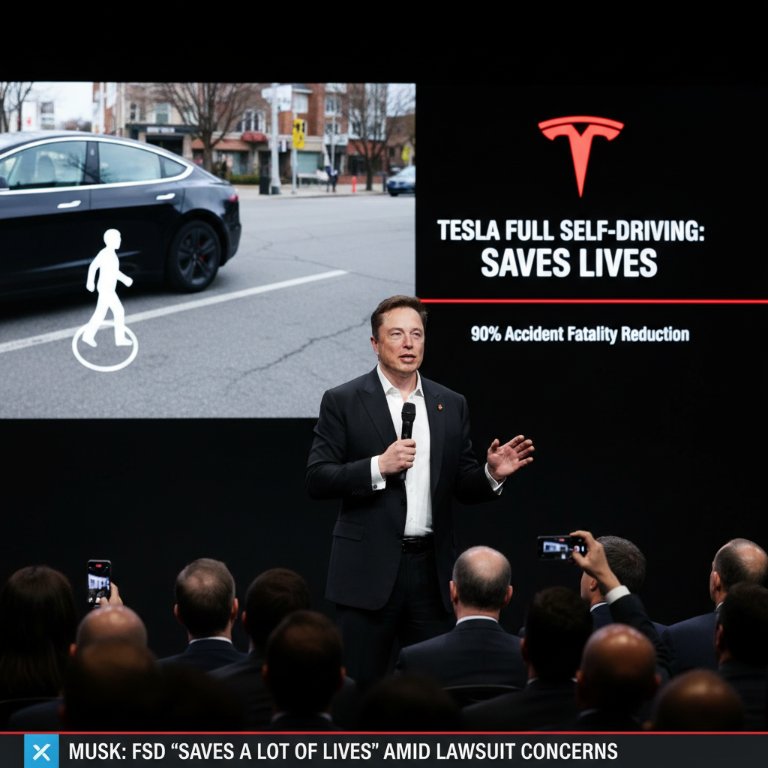 Tesla's FSD Claims Spark Fierce Debate: Musk Asserts "Lives Saved" Amidst Regulatory Scrutiny