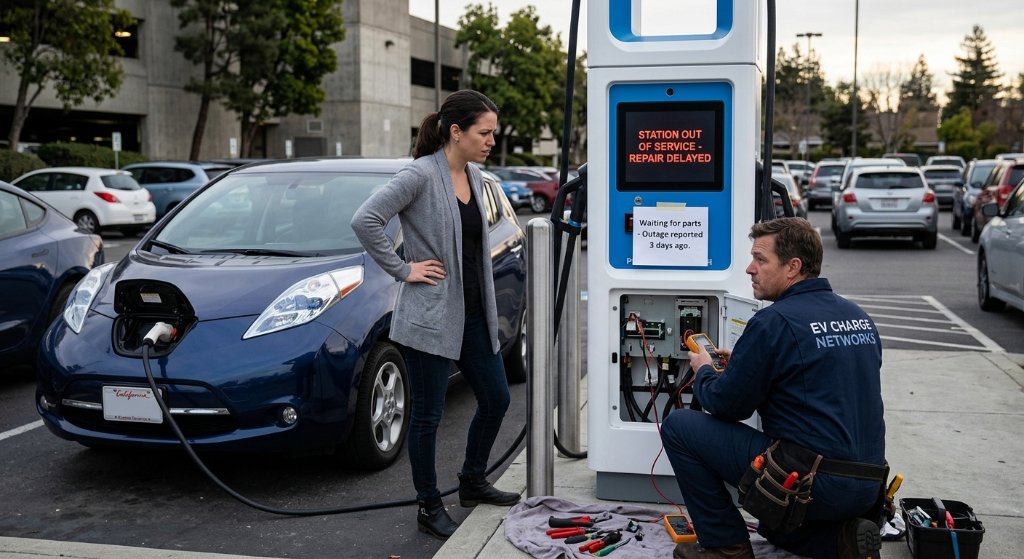 The Invisible Bottleneck: Why EV Chargers Stay Broken for Weeks Before Anyone Even Grabs a Wrench
