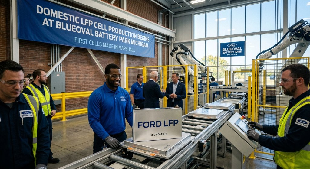 Ford's Power Move: Domestic LFP Production Begins as Detroit Chases the $30,000 EV Dream