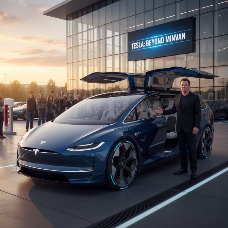 Tesla's 'Minivan Killer' Tease: A Strategic Shift Towards Family-First EVs