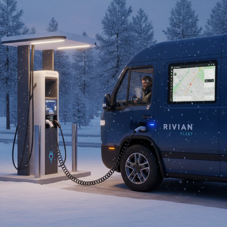 Rivian Fortifies Commercial Van Fleet: Critical Cold-Weather Fix and Google Maps Integration Mark Strategic Software Leap