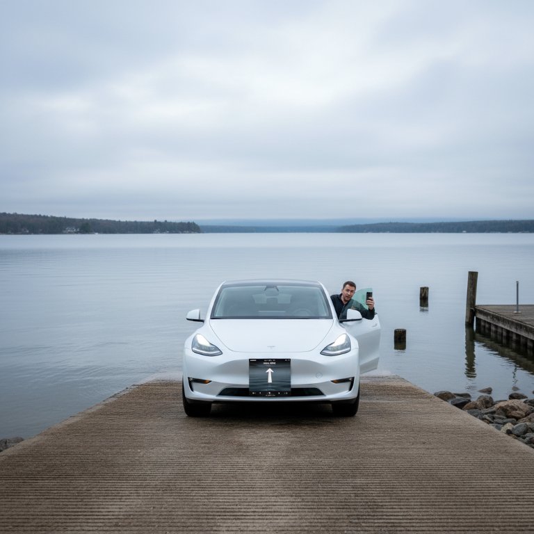 FSD's Unsettling Logic: Tesla Autonomy Attempts to Drive Vehicle into a Lake