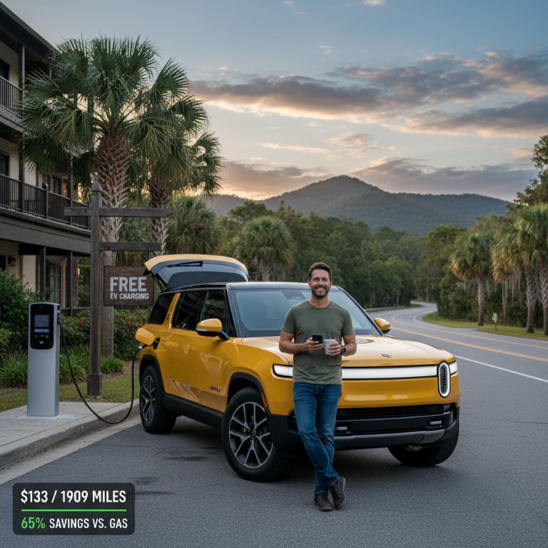 Rivian R1S Owner Demolishes EV Road Trip Myths with $133, 1,909-Mile Journey
