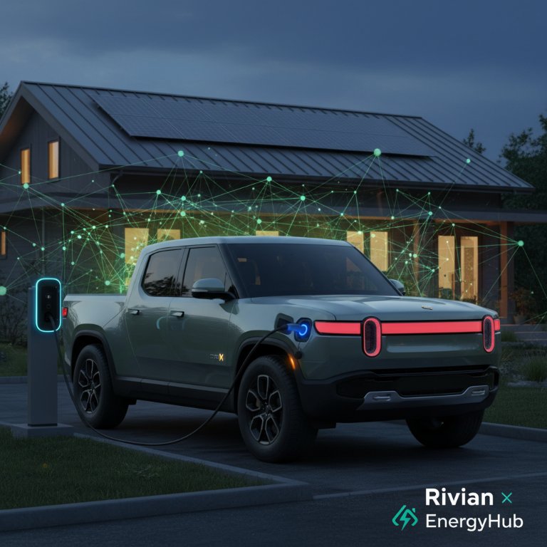 Rivian Supercharges Grid Integration with EnergyHub Partnership, Paving Way for Smarter EV Charging
