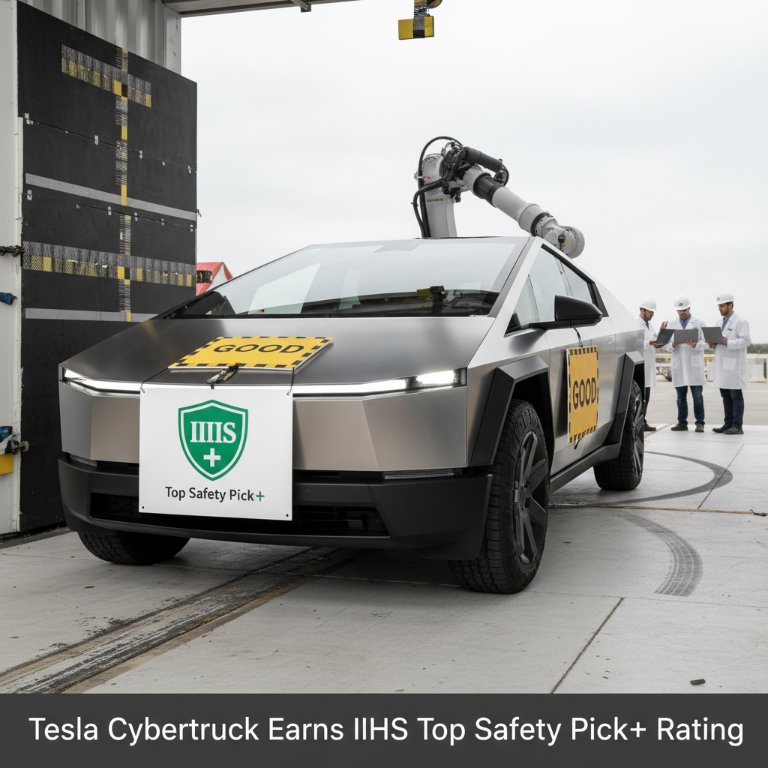 Cybertruck Shatters Safety Expectations, Earns Unprecedented IIHS Top Safety Pick+ Honor