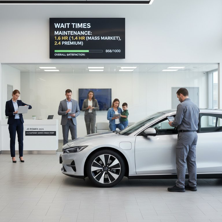 Dealer Service Sees Modest Gains, But Crippling Wait Times Threaten EV Customer Retention